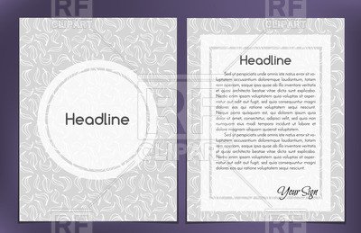 e column double sided leaflet brochure cover layout