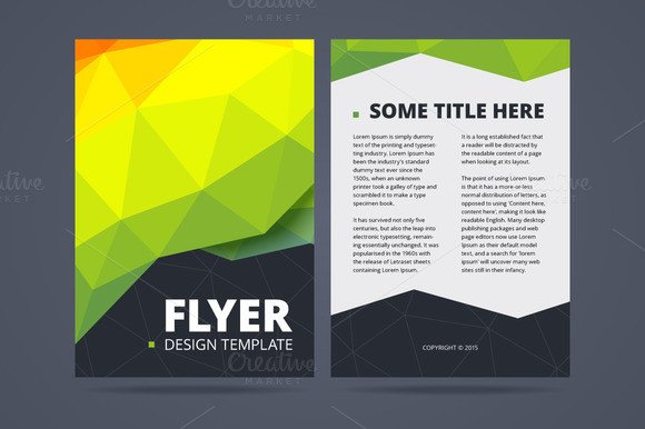 Two sided flyer design template Flyer Templates on