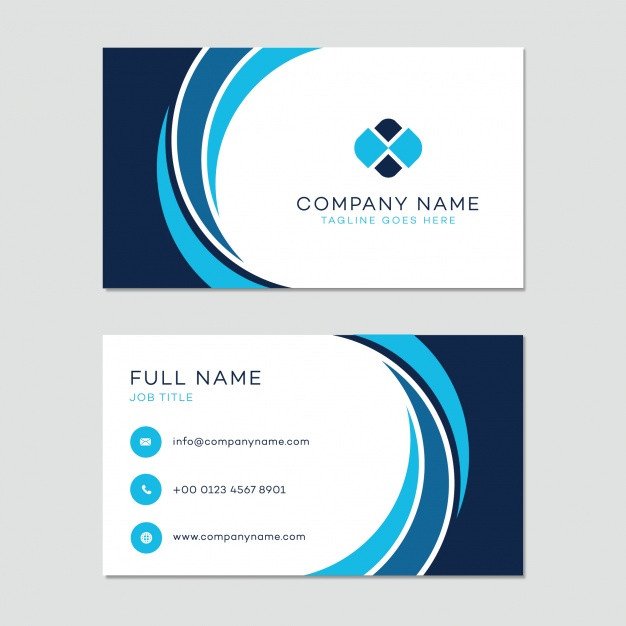 Business card template Vector