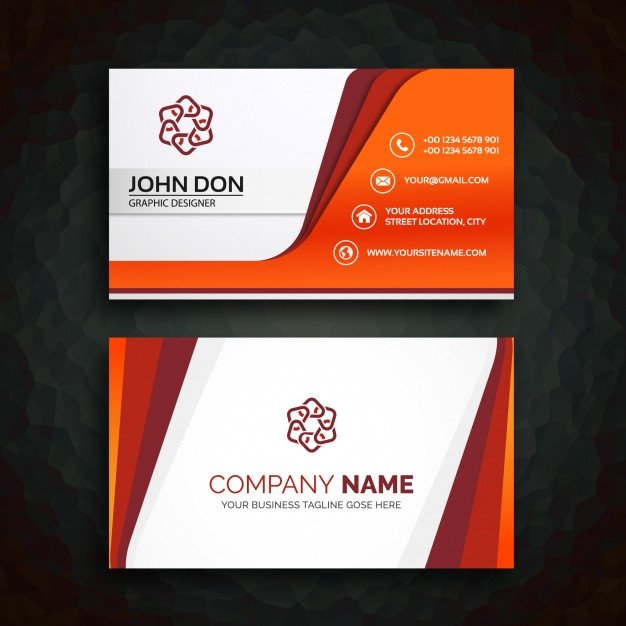 Business card template Vector