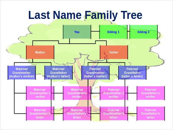 8 Powerpoint Family Tree Templates PDF DOC PPT Xls