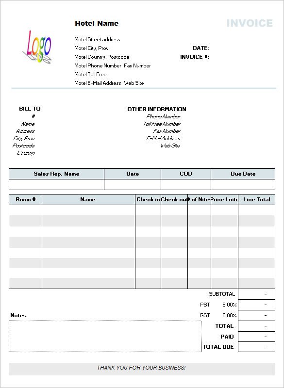 60 Microsoft Invoice Templates PDF DOC Excel