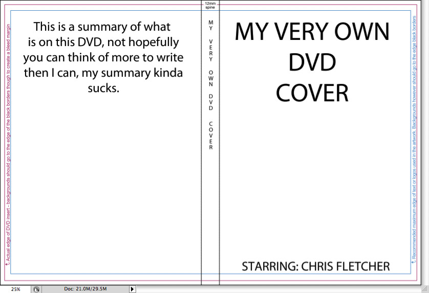 Dvd Cover Template