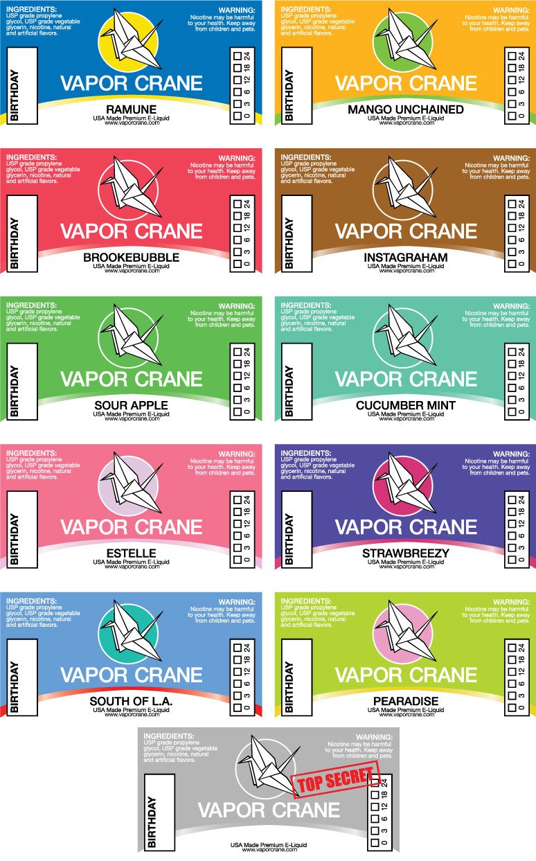 Vapor Crane E liquid Branding on Behance