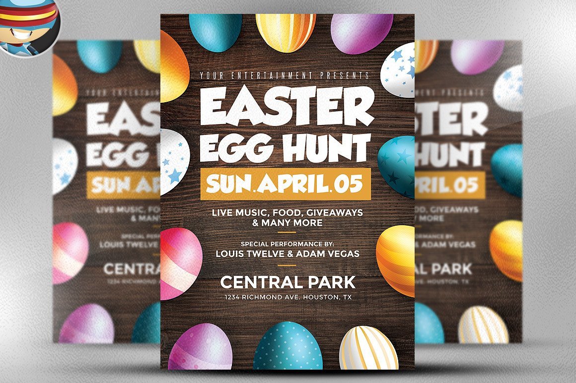 Easter Egg Hunt Flyer Template Flyer Templates