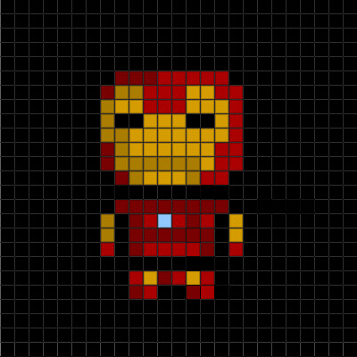 Basic Pixel Art The Iron Man Collection