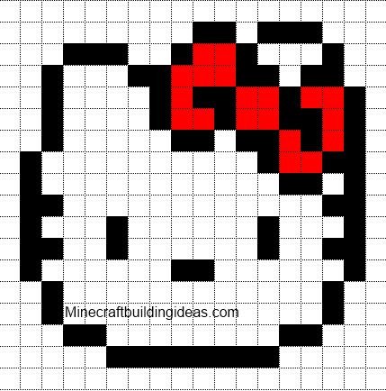 Minecraft Pixel Art Templates Hello Kitty