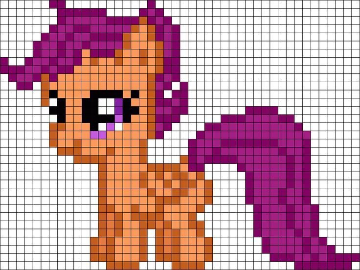 My Little Pony Minecraft Pixel Art Grid CRAFTS