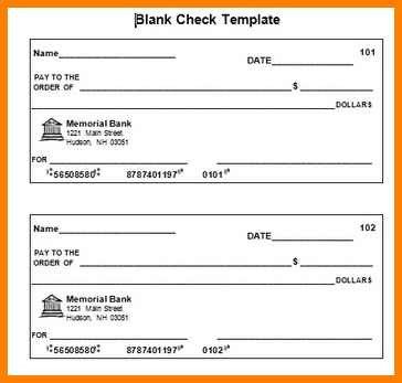 10 editable blank check template