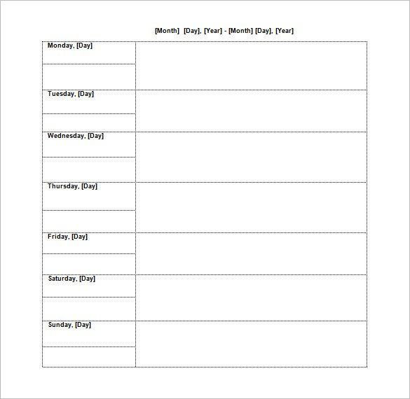 Editable Cleaning Schedule Template