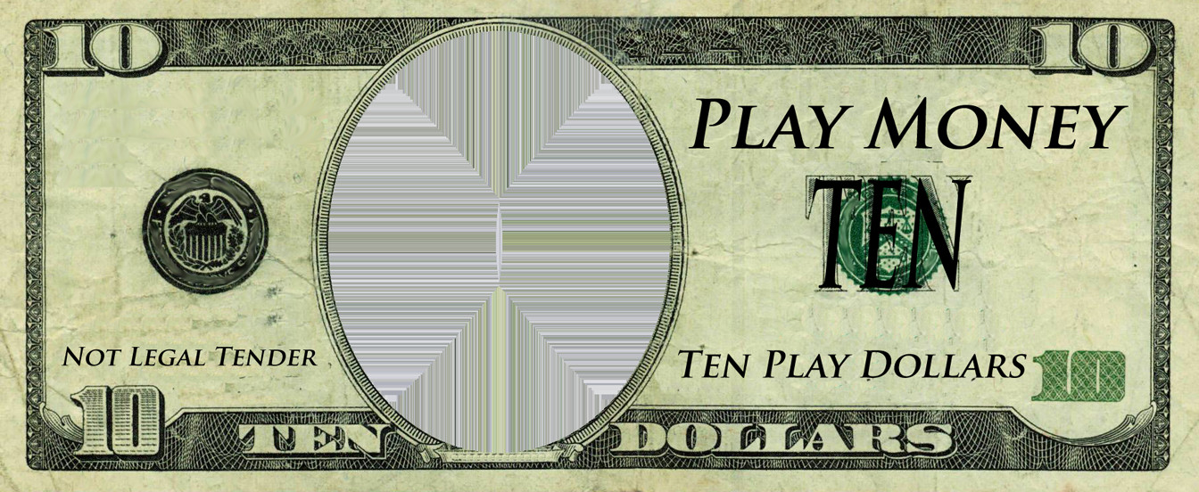 Realistic Play Money Templates
