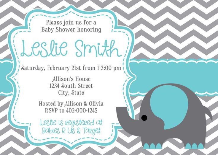 10 best Impressive Elephant Baby Shower Invitations