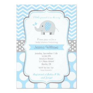 Elephant Baby Shower Invitations & Announcements
