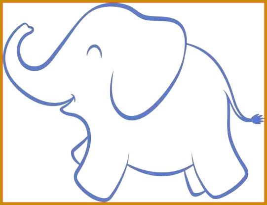 3 Elephant Cut Out Template