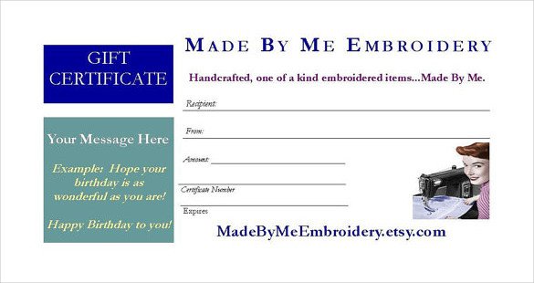 7 Email Gift Certificate Templates Free Sample Example