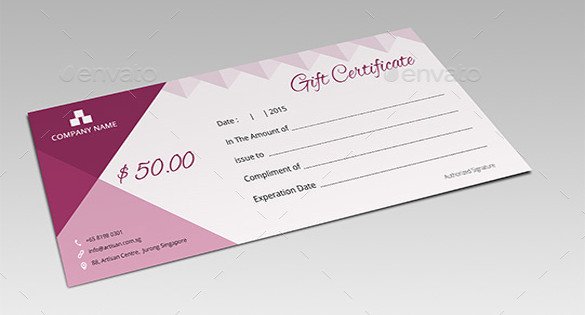 7 Email Gift Certificate Templates Free Sample Example