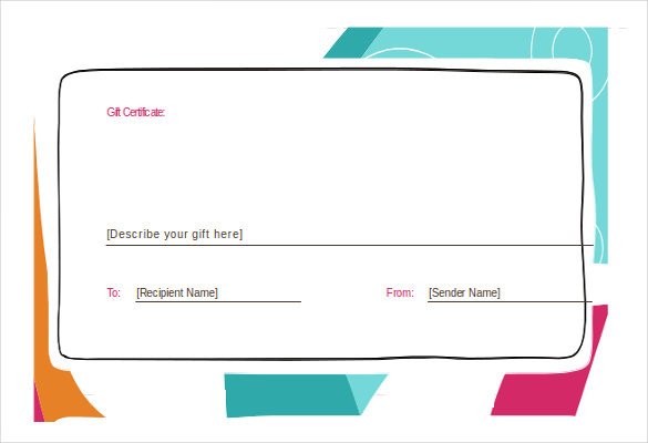 Printable mirosoft word Email Restaurant Gift Certificate