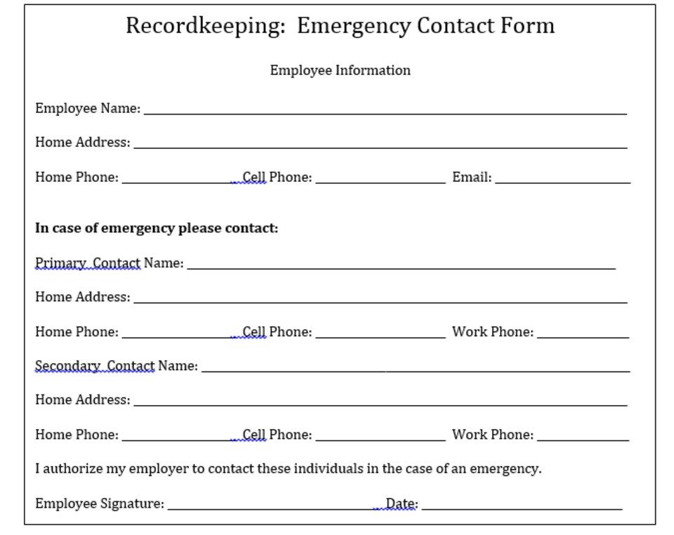Why Your pany Needs to Keep Emergency Contact