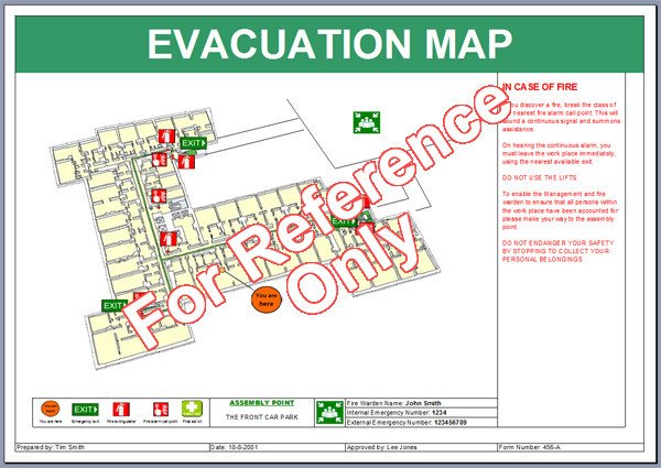 Evacuation Map Template