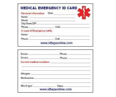 8 Best of Free Printable Medical Cards Free