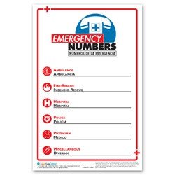 Emergency Phone Number Poster