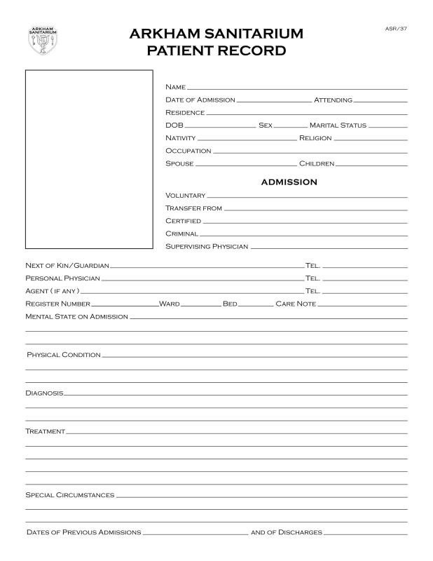 Emergency Room Discharge Papers Template