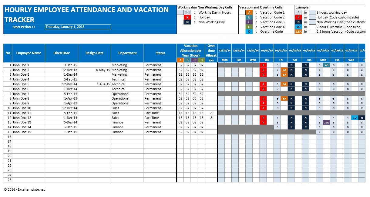 Employee Vacation Planner