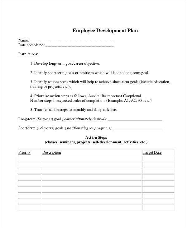 10 Development Plan Samples & Templates PDF Docs