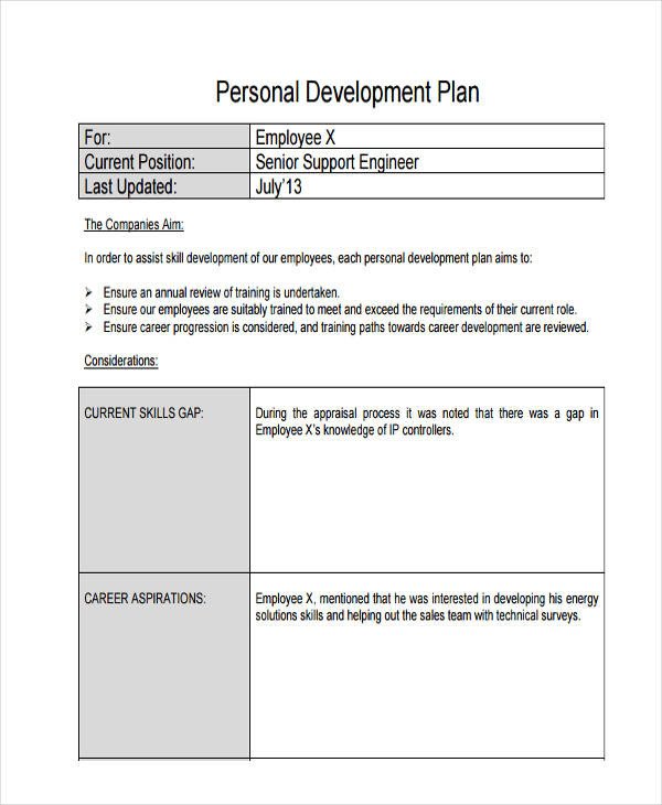 FREE 61 Development Plan Examples & Samples in PDF