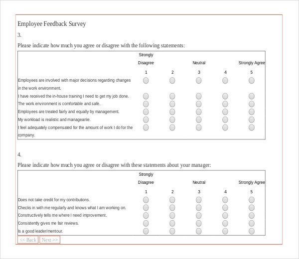 20 Employee Survey Templates & Samples DOC PDF