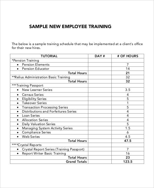 6 Employee Training Plan Templates Free Samples