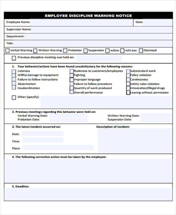 39 Free Notice Forms
