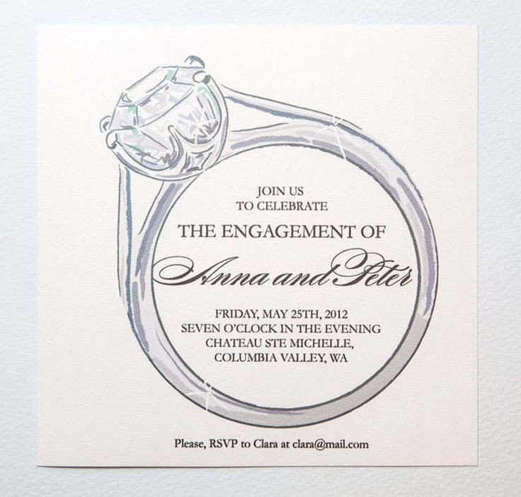 25 best ideas about Engagement Invitation Template on