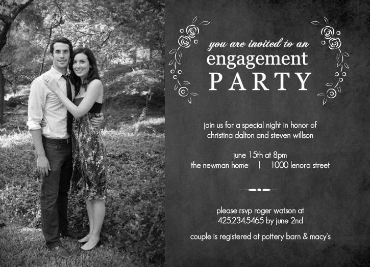 Free Engagement Party Invitation Templates Printable
