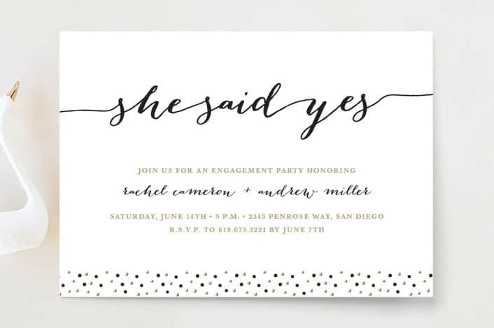 How to Word Engagement Party Invitations with examples
