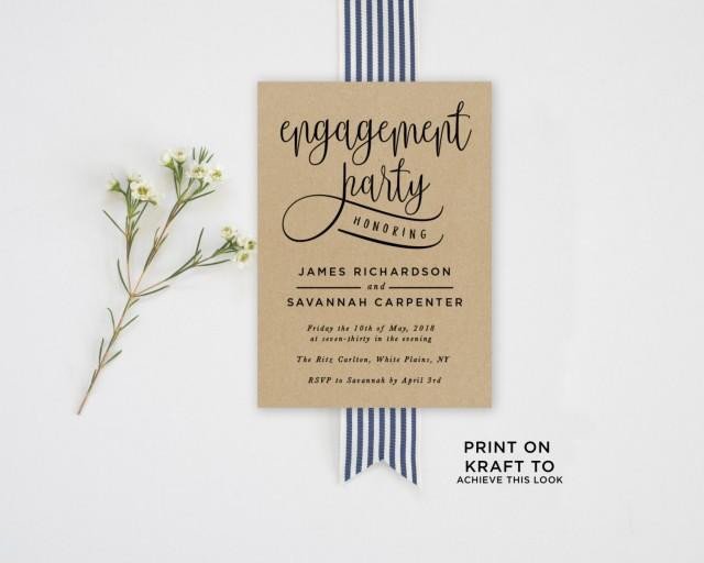 Invitation Engagement Party Invitation Template