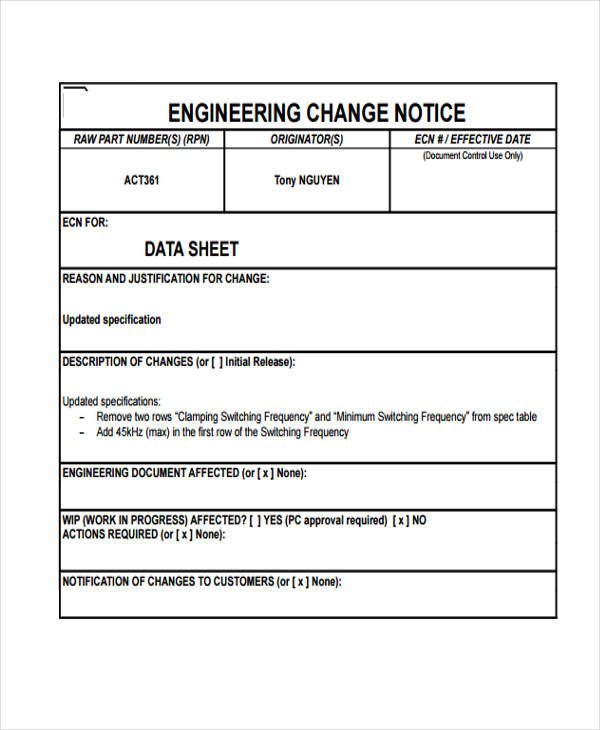 33 Sample Notice Forms
