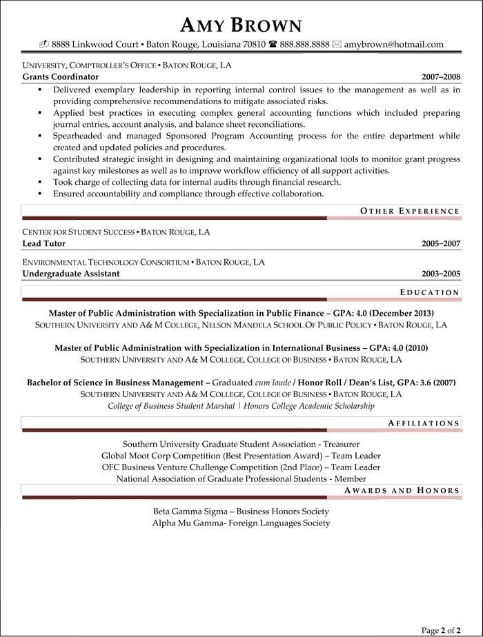 Entry Level Financial Analyst Resume