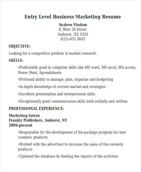 50 Business Resume Templates PDF DOC