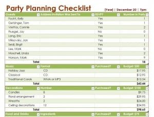 Party Planning Checklist Template Free Printables Word Excel