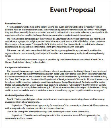 15 Printable Event Proposal Templates Word PDF Pages