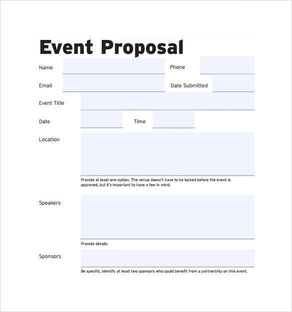30 Sample Event Proposal Templates PSD PDF Word