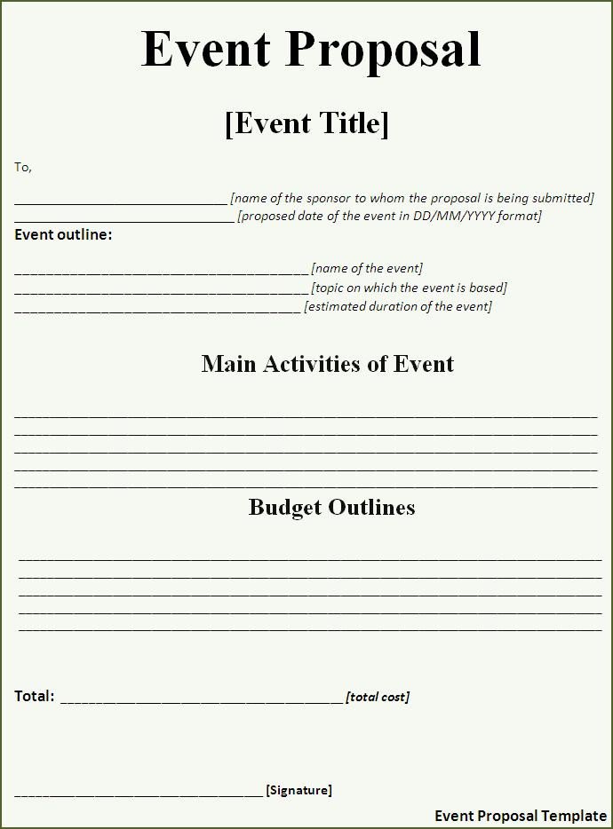 Craft the Perfect Event Proposal Template Now