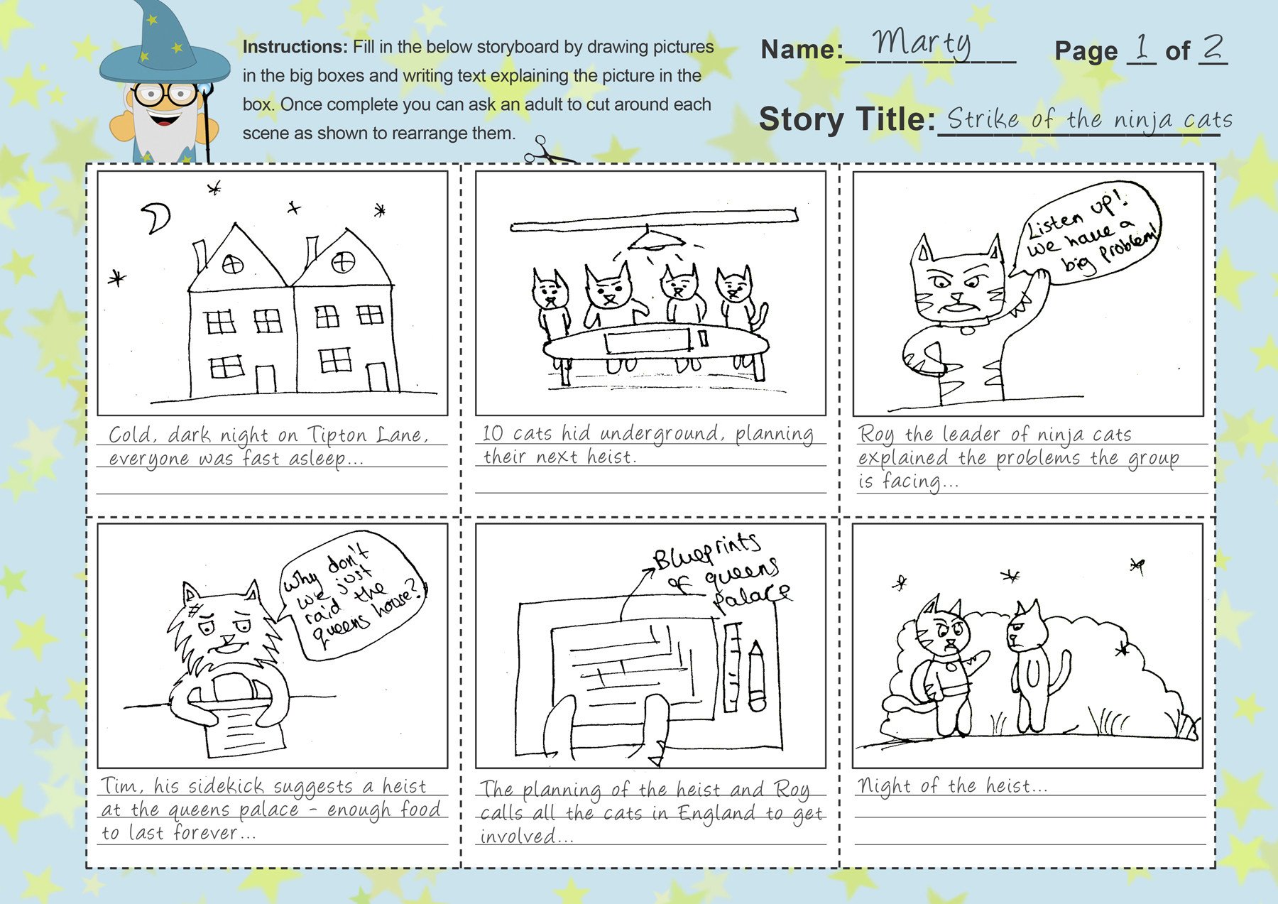 Storyboard Template For Kids Free Template