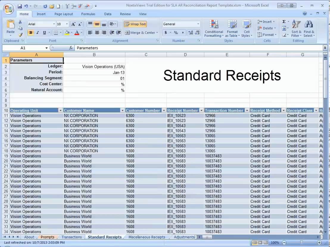 Accounting Reconciliation Templates
