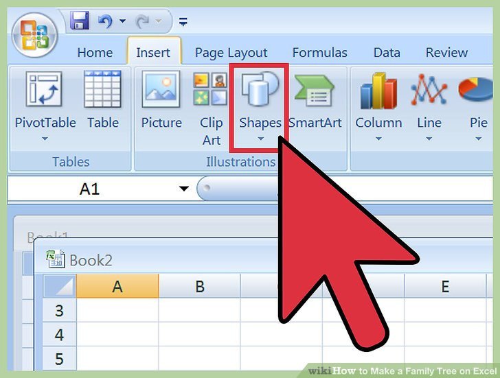 3 Ways to Make a Family Tree on Excel wikiHow