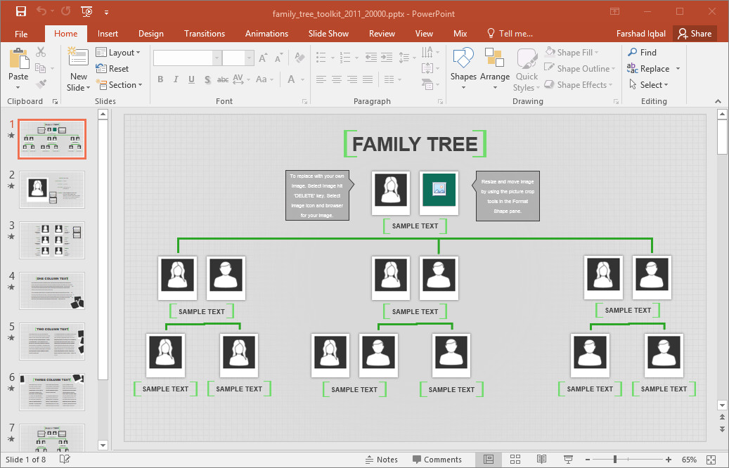 Family Tree Template For Excel