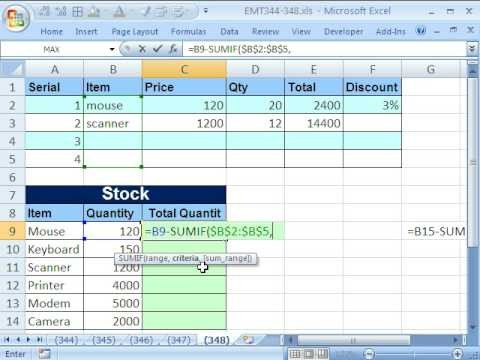 Excel Magic Trick 348 Formula for Unit Inventory Total