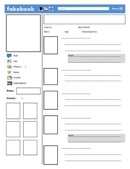 Fakebook template by Justin Ford