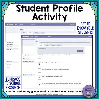 Student Template PDF by The Creative Classroom